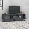 Έπιπλο τηλεόρασης Jasmine Megapap χρώμα γκρι 170x35x50εκ.