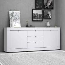 Μπουφές Ocean Megapap χρώμα λευκό 210x45x86εκ.