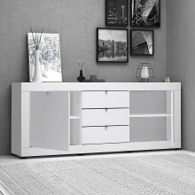 Μπουφές Ocean Megapap χρώμα λευκό 210x45x86εκ.