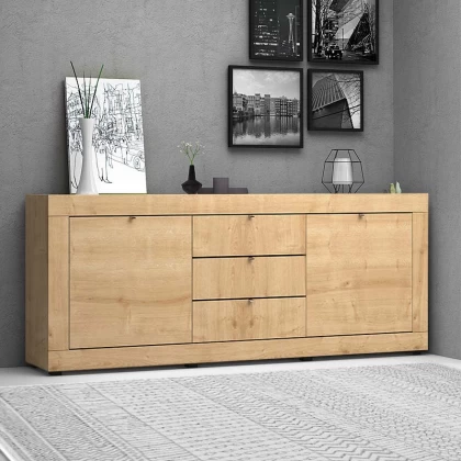 Μπουφές Ocean Megapap χρώμα φυσικό οξιάς 210x45x86εκ. Μπουφές Ocean Megapap χρώμα φυσικό οξιάς 210x45x86εκ.