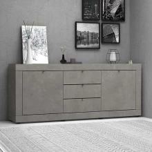 Μπουφές Ocean Megapap χρώμα γκρι σκυροδέματος 210x45x86εκ. Μπουφές Ocean Megapap χρώμα γκρι σκυροδέματος 210x45x86εκ.
