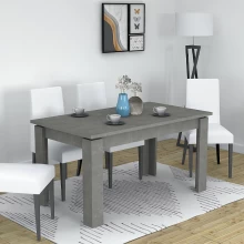 Τραπέζι Denzel Megapap χρώμα γκρι σκυροδέματος 120x80x76εκ. Τραπέζι Denzel Megapap χρώμα γκρι σκυροδέματος 120x80x76εκ.