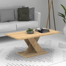 Τραπεζάκι σαλονιού Marcello Megapap χρώμα φυσικό οξιάς 110x55x47εκ.