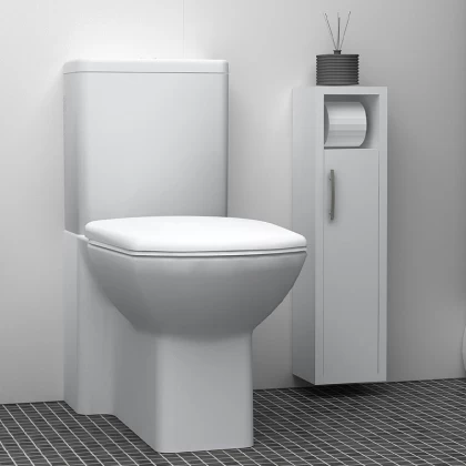 Στήλη μπάνιου Murray Megapap χρώμα λευκό 16x14x70εκ. Στήλη μπάνιου Murray Megapap χρώμα λευκό 16x14x70εκ.