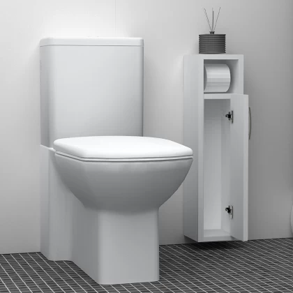 Στήλη μπάνιου Murray Megapap χρώμα λευκό 16x14x70εκ. Στήλη μπάνιου Murray Megapap χρώμα λευκό 16x14x70εκ.