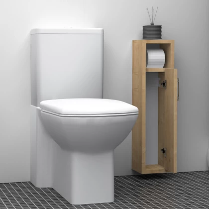 Στήλη μπάνιου Murray Megapap χρώμα φυσικό οξιάς 16x14x70εκ. Στήλη μπάνιου Murray Megapap χρώμα φυσικό οξιάς 16x14x70εκ.