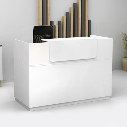 Γραφείο υποδοχής - reception Lemmon Megapap χρώμα λευκό 160x70x110εκ. Γραφείο υποδοχής - reception Lemmon Megapap χρώμα λευκό 160x70x110εκ.