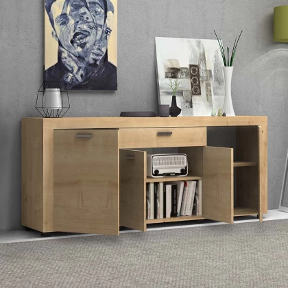 Μπουφές Joseph Megapap χρώμα φυσικό οξιάς 177x40x76εκ. Μπουφές Joseph Megapap χρώμα φυσικό οξιάς 177x40x76εκ.