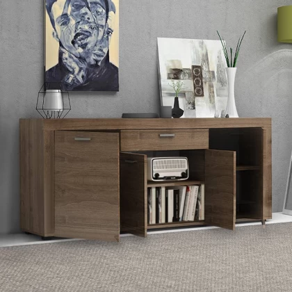Μπουφές Joseph Megapap χρώμα καρυδί 177x40x76εκ. Μπουφές Joseph Megapap χρώμα καρυδί 177x40x76εκ.