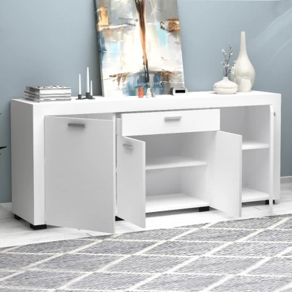 Μπουφές Joseph Megapap χρώμα λευκό 177x40x76εκ.