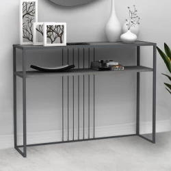 Κονσόλα Kary Megapap χρώμα γκρι σκυροδέματος 120x33x90εκ.