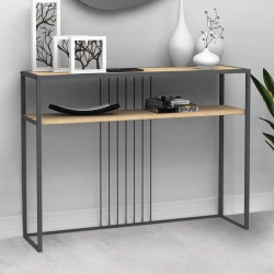 Κονσόλα Kary Megapap χρώμα oak 120x33x90εκ.