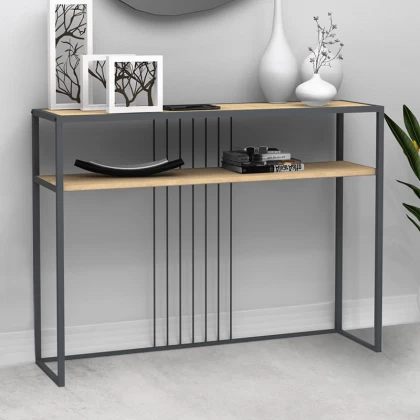 Κονσόλα Kary Megapap χρώμα oak 120x33x90εκ. Κονσόλα Kary Megapap χρώμα oak 120x33x90εκ.