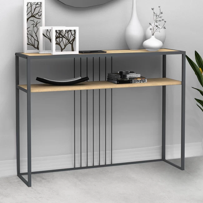Κονσόλα Kary Megapap χρώμα oak 120x33x90εκ.