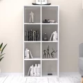 Βιβλιοθήκη Anser Megapap χρώμα λευκό 69,8x29x142εκ.