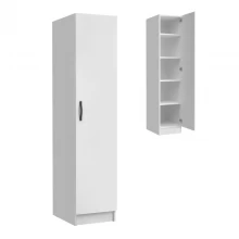 Ντουλάπα ρούχων Ricardo Megapap μονόφυλλη χρώμα λευκό 40x51,8x181εκ.