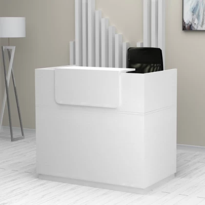 Γραφείο υποδοχής - reception Lemmon Megapap χρώμα λευκό 120x70x110εκ. Γραφείο υποδοχής - reception Lemmon Megapap χρώμα λευκό 120x70x110εκ.