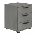 Κομοδίνο - Συρταριέρα γραφείου Roco Megapap χρώμα γκρι σκυροδέματος 40x39x57εκ.