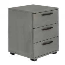 Κομοδίνο - Συρταριέρα γραφείου Roco Megapap χρώμα γκρι σκυροδέματος 40x39x57εκ.