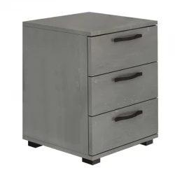 Κομοδίνο - Συρταριέρα γραφείου Roco Megapap χρώμα γκρι σκυροδέματος 40x39x57εκ.