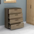 Συρταριέρα Velika Megapap χρώμα καρυδί 73x44x96εκ.