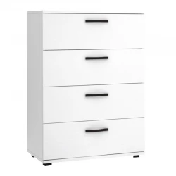 Συρταριέρα Velika Megapap χρώμα λευκό 73x44x96εκ.