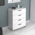 Συρταριέρα Velika Megapap χρώμα λευκό 73x44x96εκ.