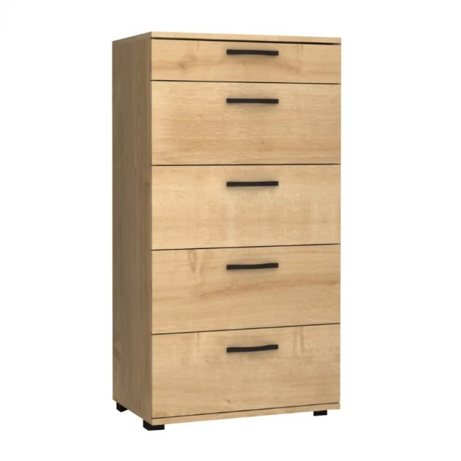 Συρταριέρα Helia Megapap χρώμα φυσικό οξιάς 60x44x108εκ.