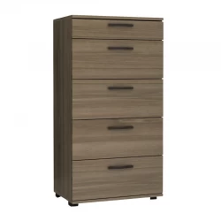 Συρταριέρα Helia Megapap χρώμα καρυδί 60x44x108εκ.