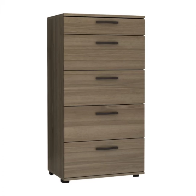 Συρταριέρα Helia Megapap χρώμα καρυδί 60x44x108εκ.