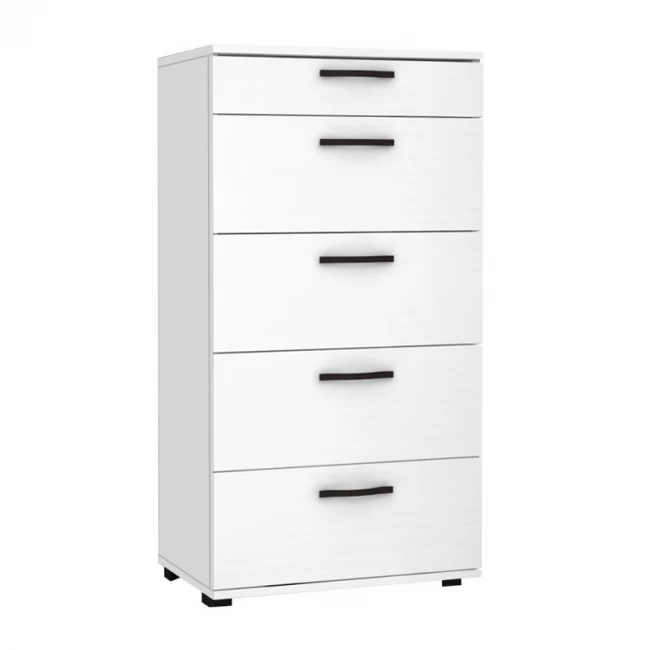 Συρταριέρα Helia Megapap χρώμα λευκό 60x44x108εκ.