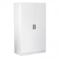 Ντουλάπα ρούχων Victoria Megapap δίφυλλη χρώμα λευκό 100x60x181εκ.