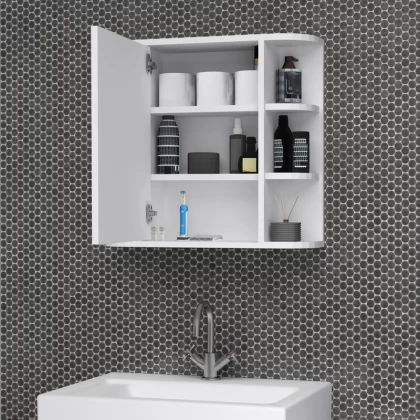 Καθρέπτης μπάνιου Diro Μegapap χρώμα λευκό 65x17,5x60εκ. Καθρέπτης μπάνιου Diro Μegapap χρώμα λευκό 65x17,5x60εκ.