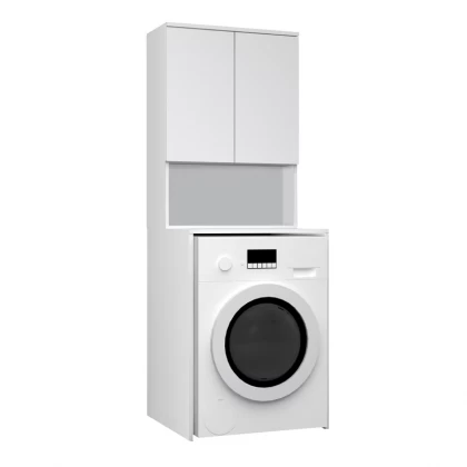 Έπιπλο πλυντηρίου Cozen Megapap χρώμα λευκό 65x60x178εκ. Έπιπλο πλυντηρίου Cozen Megapap χρώμα λευκό 65x60x178εκ.