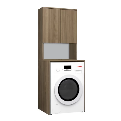 Έπιπλο πλυντηρίου Cozen Megapap χρώμα καρυδί 65x60x178εκ. Έπιπλο πλυντηρίου Cozen Megapap χρώμα καρυδί 65x60x178εκ.