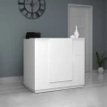 Γραφείο υποδοχής - reception Gemini Megapap χρώμα λευκό 120x70x110εκ.