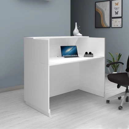 Γραφείο υποδοχής - reception Gemini Megapap χρώμα λευκό 150x70x110εκ. Γραφείο υποδοχής - reception Gemini Megapap χρώμα λευκό 150x70x110εκ.