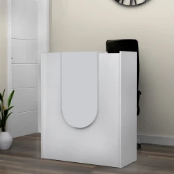 Γραφείο υποδοχής - reception Mezzo Megapap χρώμα λευκό 90x40x110εκ.