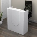 Γραφείο υποδοχής - reception Mezzo Megapap χρώμα λευκό 90x40x110εκ.