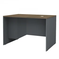 Γραφείο επαγγελματικό Venturo Megapap χρώμα ανθρακί - καρυδί 120x80x75εκ.