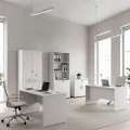 Γραφείο επαγγελματικό Venturo Megapap χρώμα λευκό 120x80x75εκ.