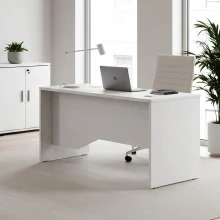 Γραφείο επαγγελματικό Venturo Megapap χρώμα λευκό 150x80x75εκ.