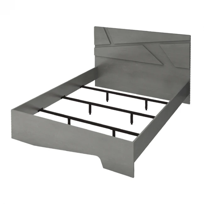 Κρεβάτι Efes Megapap χρώμα γκρι σκυροδέματος 160x200εκ.