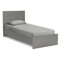 Κρεβάτι Troy Megapap χρώμα γκρι σκυροδέματος 100x200εκ.