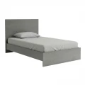 Κρεβάτι Troy Megapap χρώμα γκρι σκυροδέματος 120x200εκ.