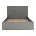 Κρεβάτι Troy Megapap χρώμα γκρι σκυροδέματος 120x200εκ.