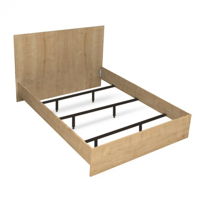 Κρεβάτι Troy Megapap χρώμα φυσικό οξιάς 140x190εκ.