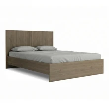 Κρεβάτι Troy Megapap χρώμα καρυδί 140x190εκ.