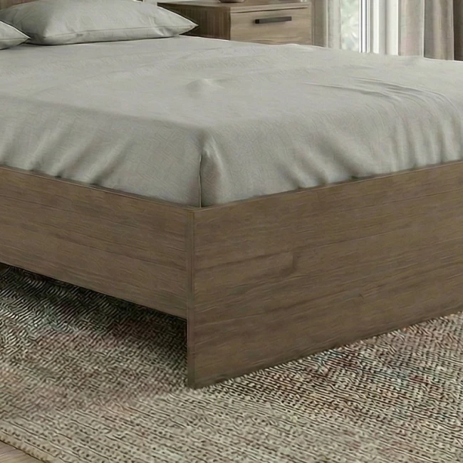 Κρεβάτι Troy Megapap χρώμα καρυδί 140x190εκ.