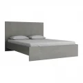 Κρεβάτι Troy Megapap χρώμα γκρι σκυροδέματος 150x200εκ.